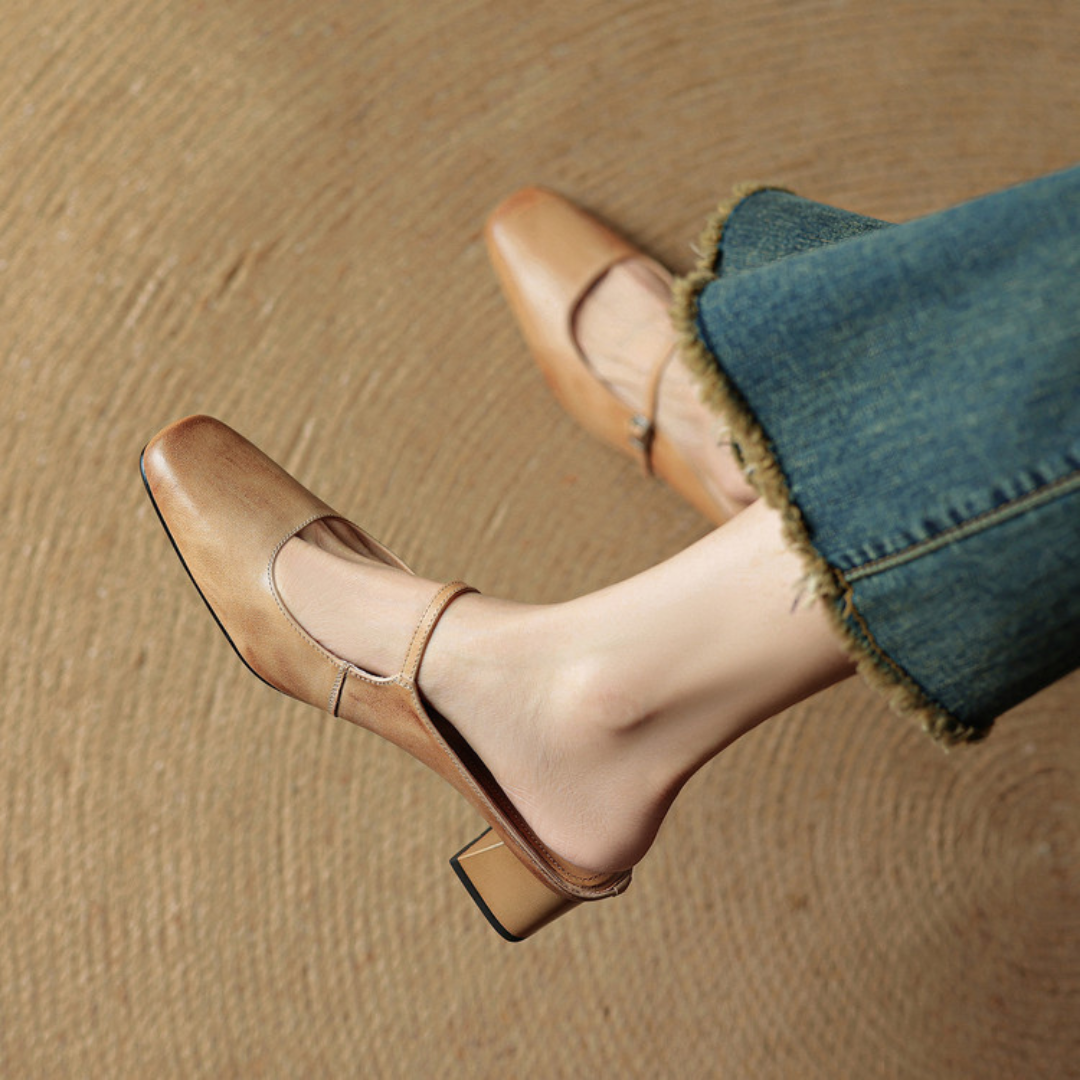 Emilia Genuine Leather Mules