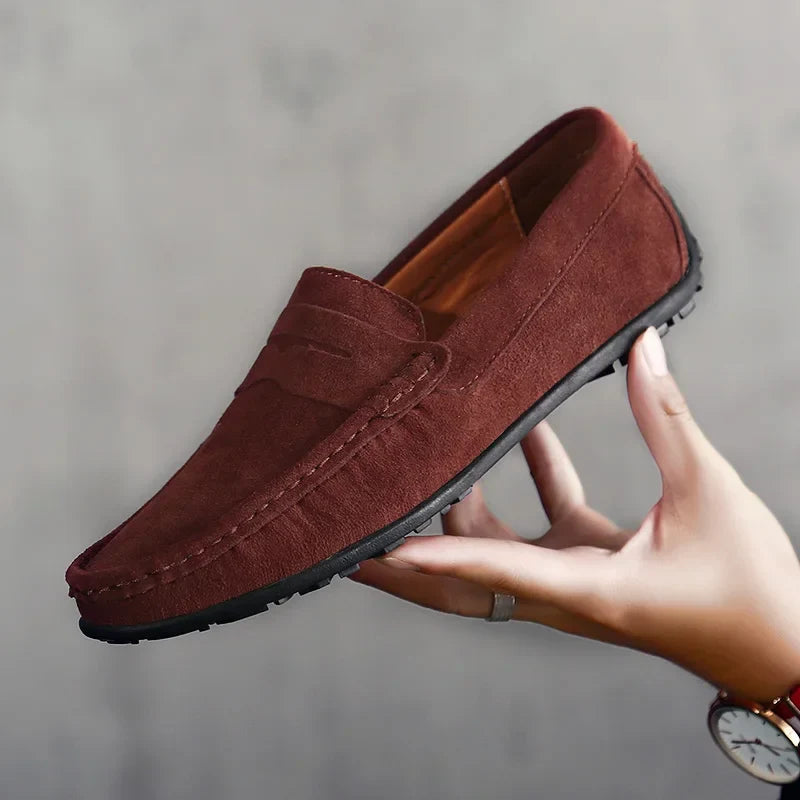 Bravini Suede Slip-Ons - Axel Ross