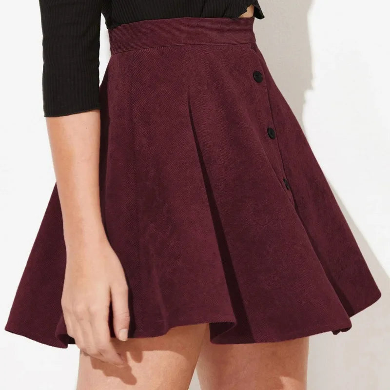 Evelina Corduroy Skirt