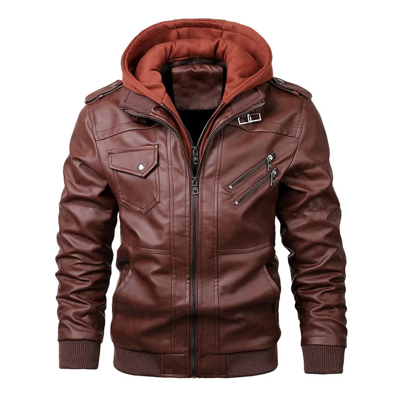 Havoc Hooded Leather Jacket - Axel Ross
