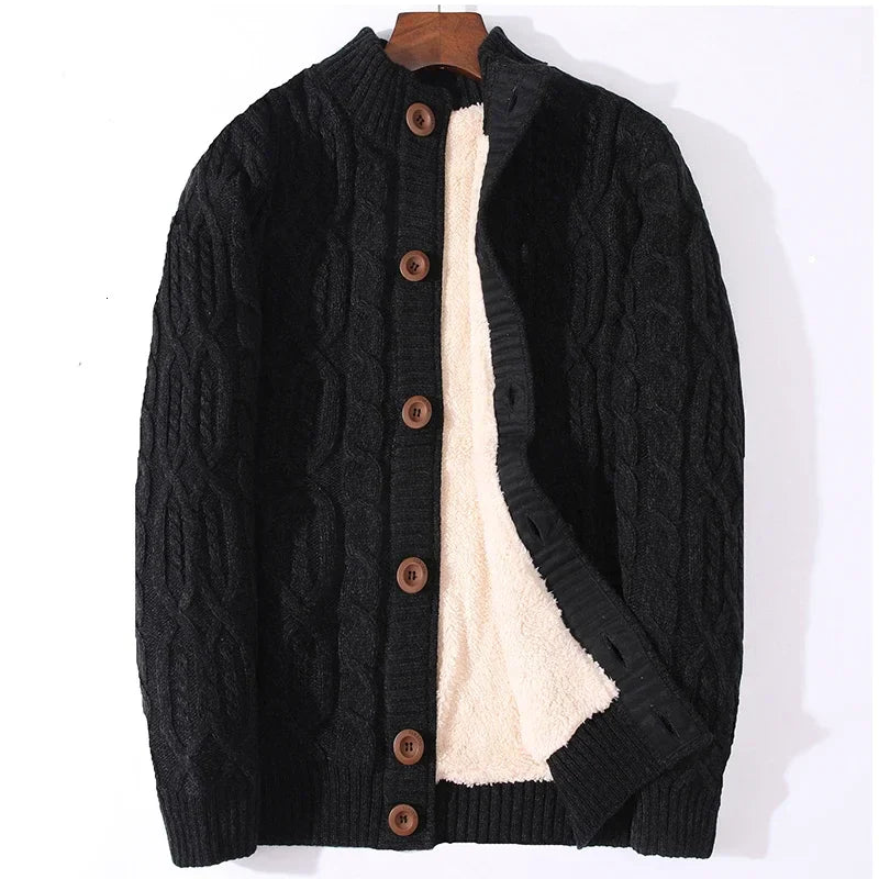 Winter Cardigan Male Thicken Warm Wool Cashmere Winter Coats Sweater Men Clothing 2020 New Outwear Size 4XL 5XL 6XL 7XL - Axel Ross