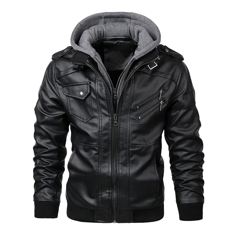 Havoc Hooded Leather Jacket - Axel Ross