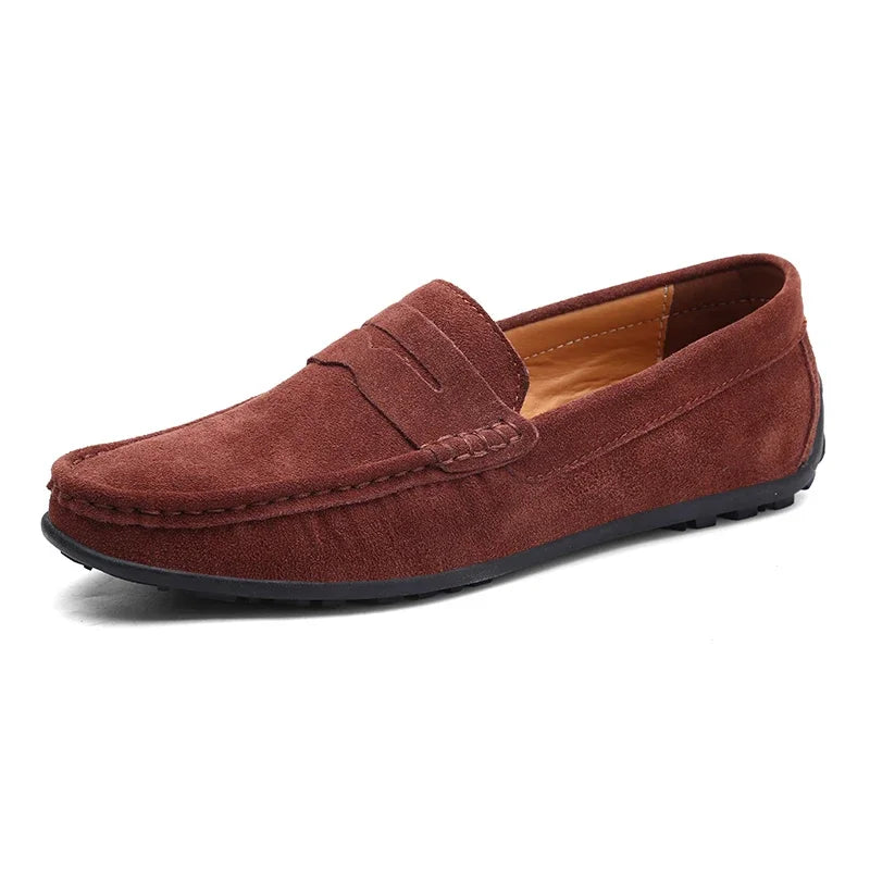 Bravini Suede Slip-Ons - Axel Ross
