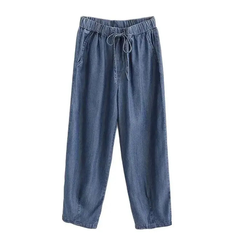 Madison Drawstring Denim Pants - Axel Ross