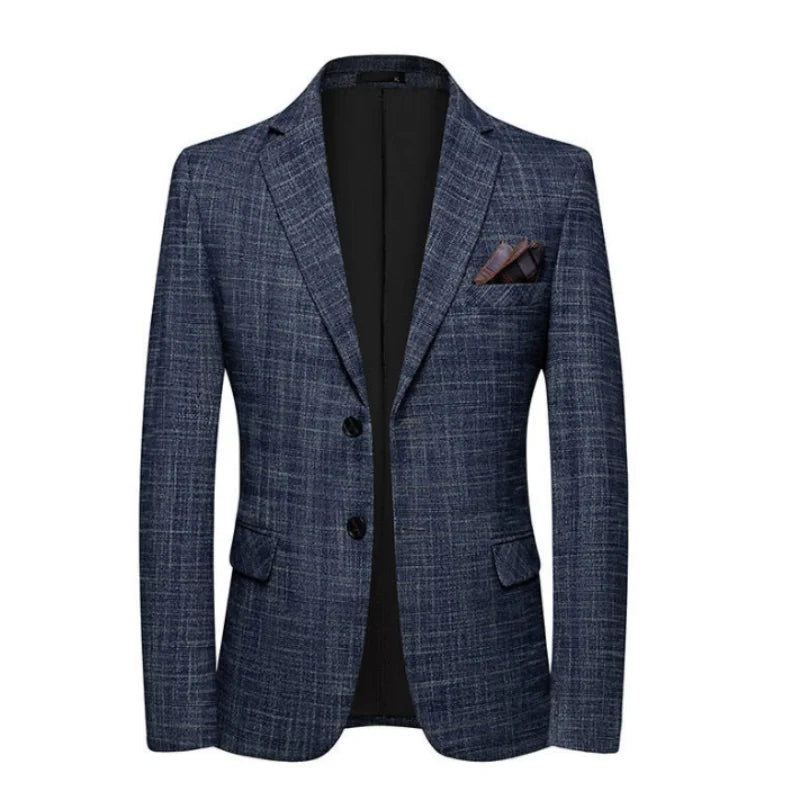 2025 Men's Slim Fit Business Casual Blazer High Quality Fashion All-in-One Banquet Korean Style Handsome Trend for All Seasons - Axel Ross