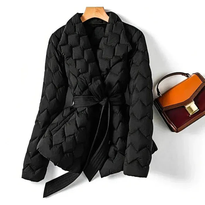 Aurelia Quilted Wrap Coat - Axel Ross
