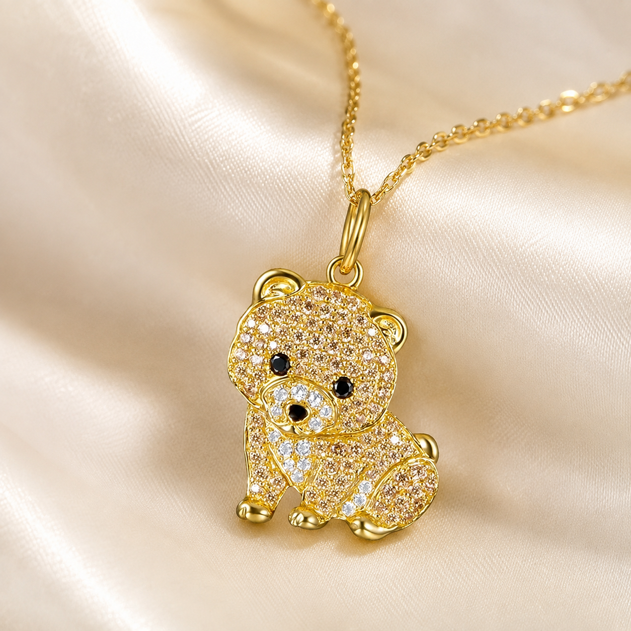 Tiny Fluff Pomeranian Necklace