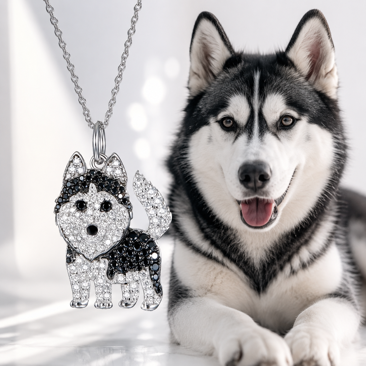 Snow Husky Necklace