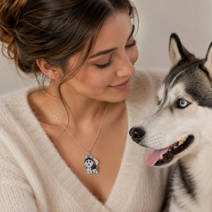 Snow Husky Necklace