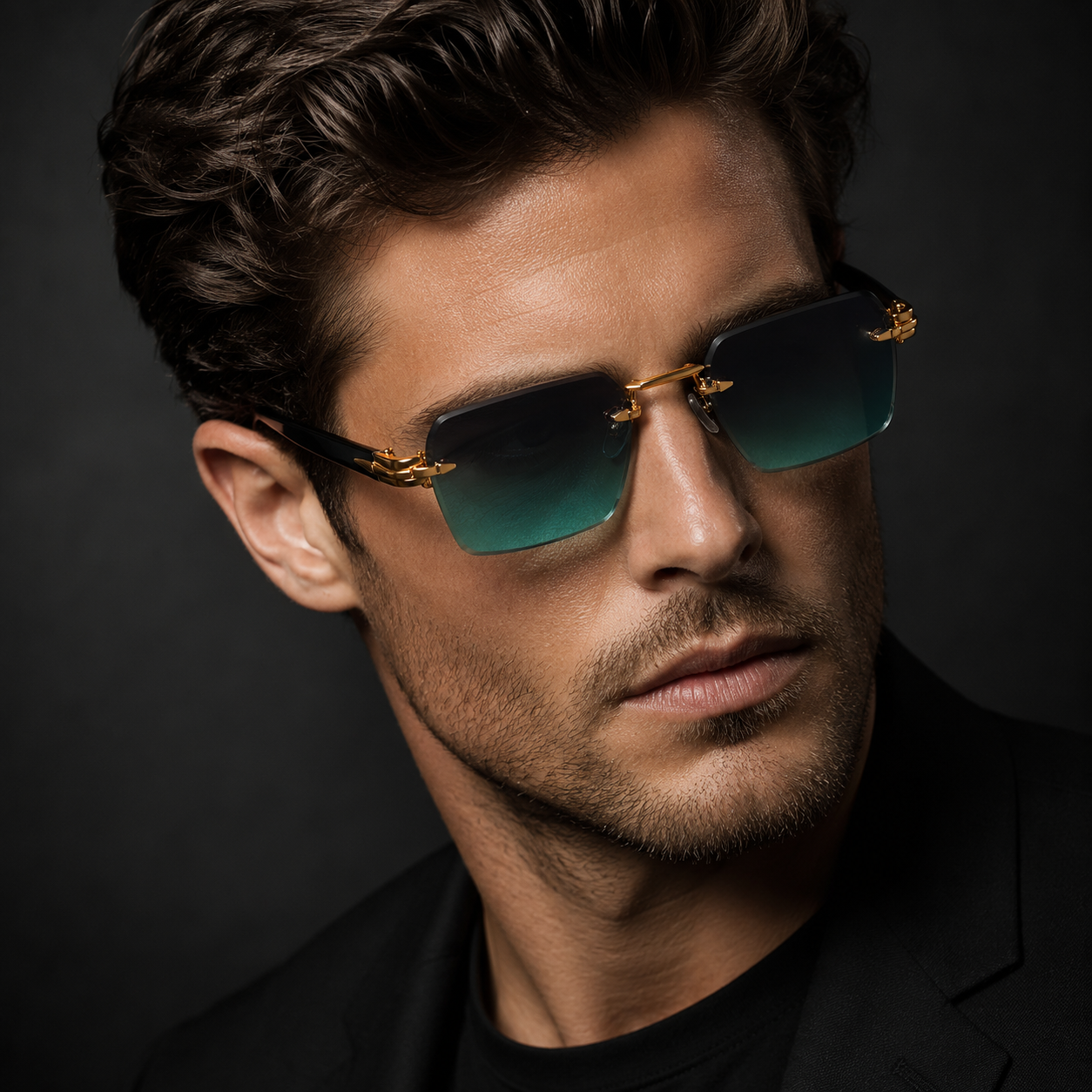 Cassian Rimless Sunglasses