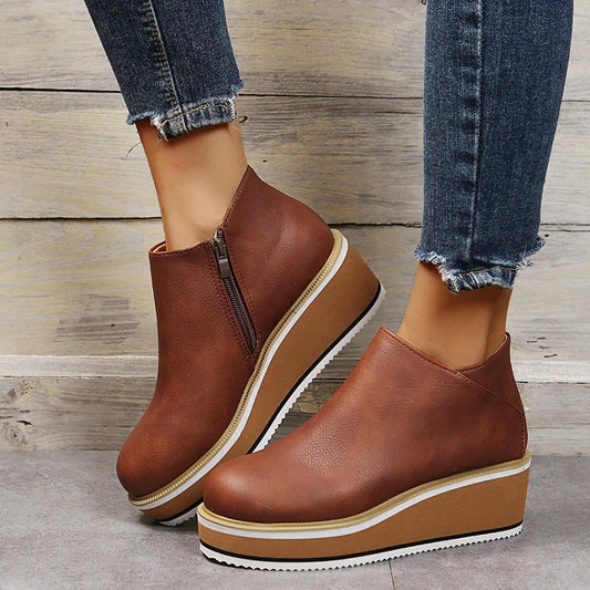 Nova Platform Ankle Boot