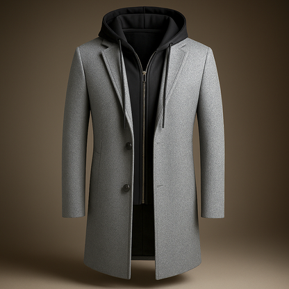 Kingsway Hooded Wool Coat