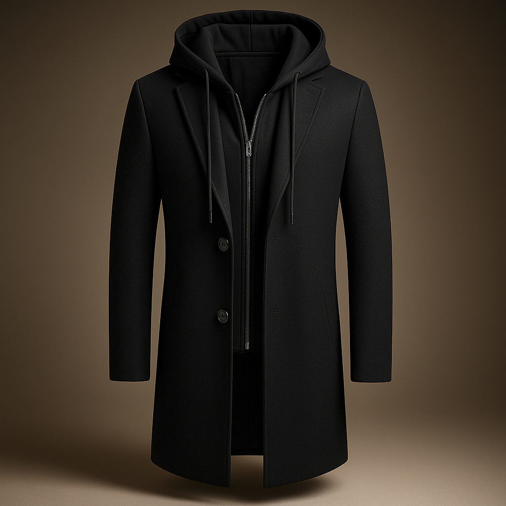 Kingsway Hooded Wool Coat