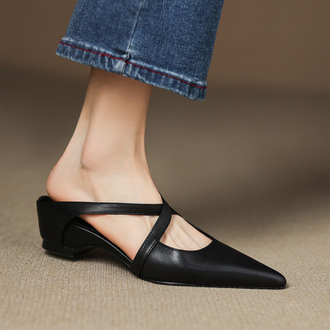 Verona Cross Strap Flats