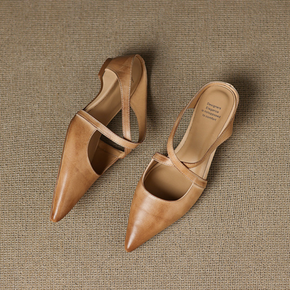 Verona Cross Strap Flats