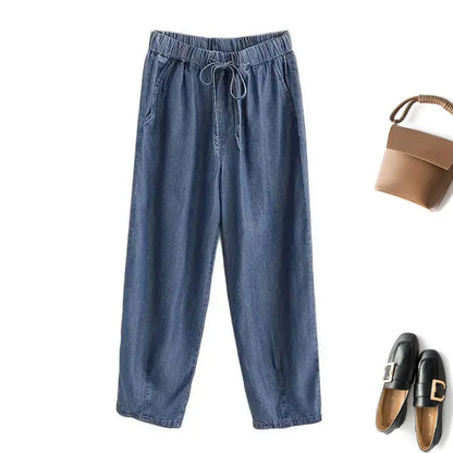 Riviera Drawstring Denim Pants