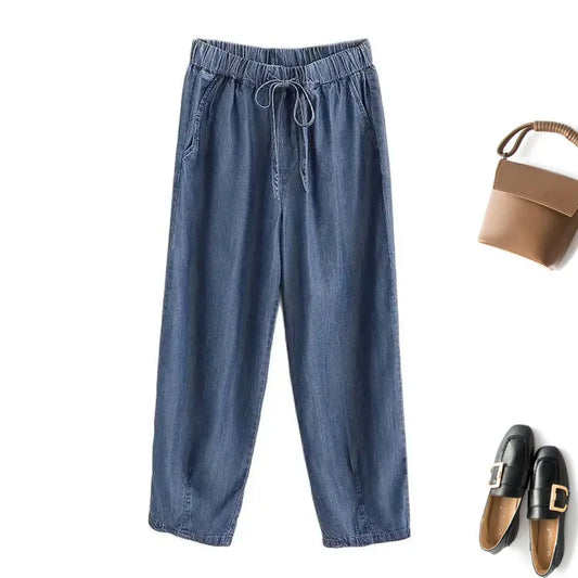 Riviera Drawstring Denim Pants