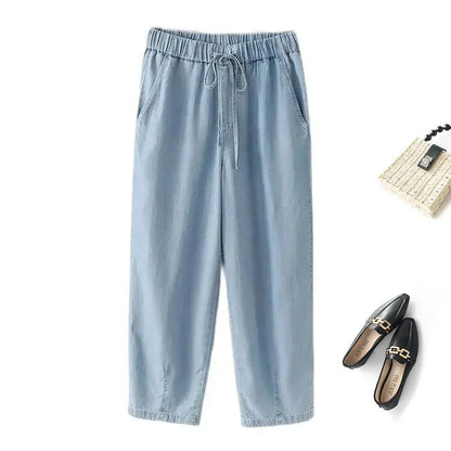 Riviera Drawstring Denim Pants