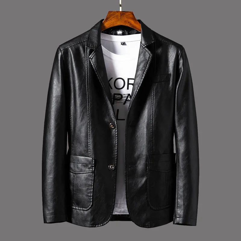 Maverick Leather Blazer - Axel Ross