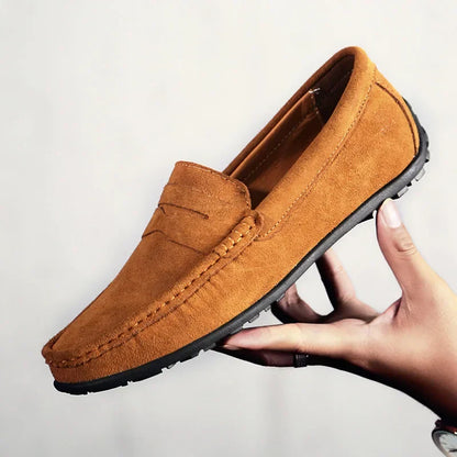 Bravini Suede Slip-Ons - Axel Ross