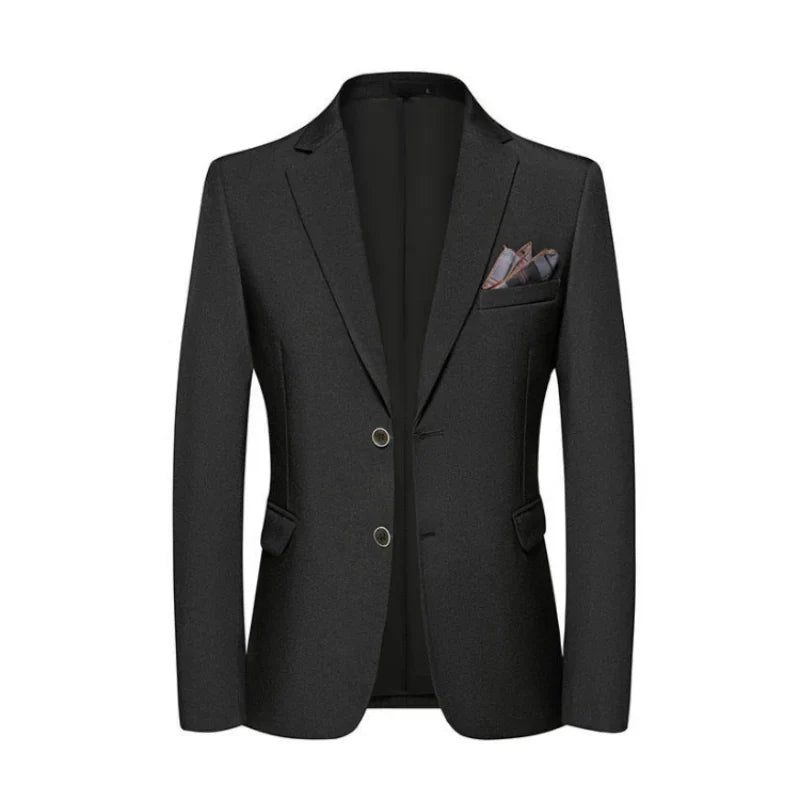 2025 Men's Slim Fit Business Casual Blazer High Quality Fashion All-in-One Banquet Korean Style Handsome Trend for All Seasons - Axel Ross
