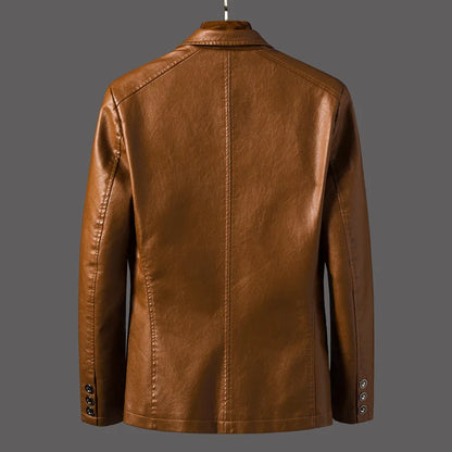 Maverick Leather Blazer - Axel Ross