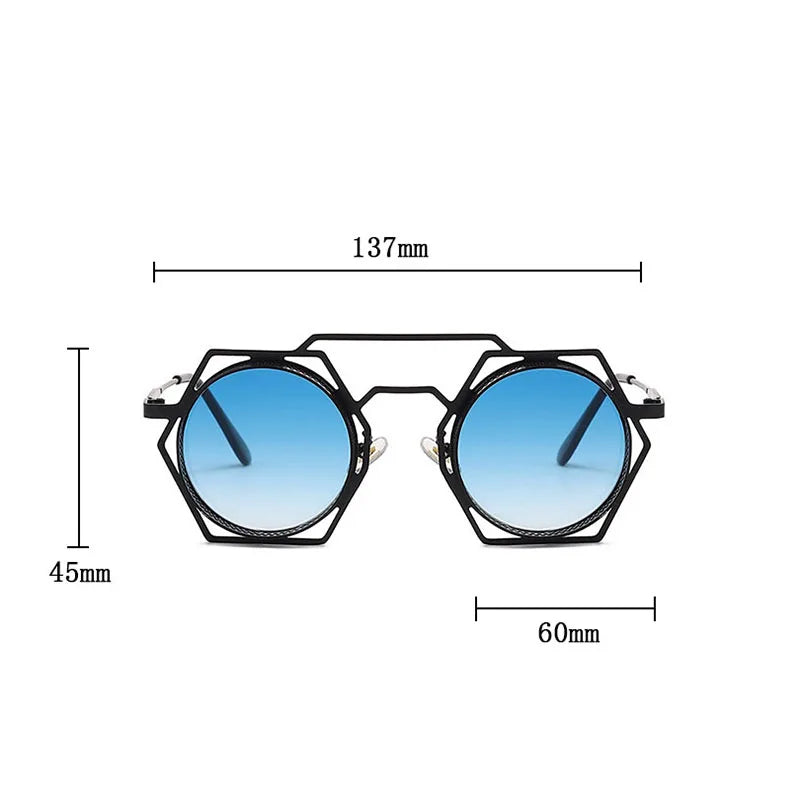 "Zeus" Metal Steampunk Sunglasses - Axel Ross