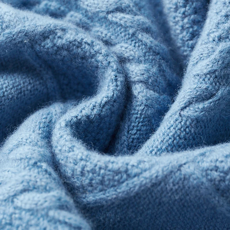 Montclair Diamond Knit Wool Sweater