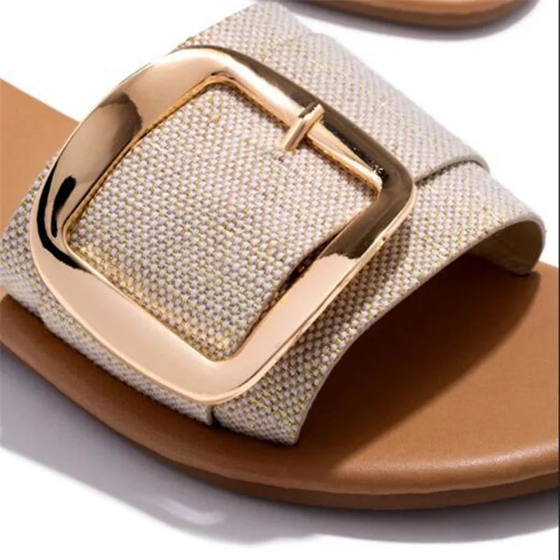 Amara Buckle Slides - Axel Ross