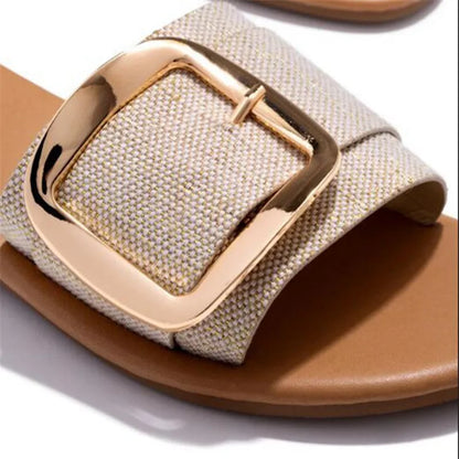 Amara Buckle Slides - Axel Ross