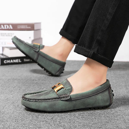 Classic Blue Men's Loafers Big Size 48 Comfy Leather Casual Shoes Men Lightweight Driving Shoes Men Moccasins zapatos de hombre - Axel Ross