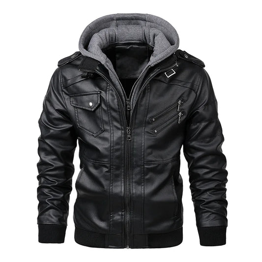 Havoc Hooded Leather Jacket - Axel Ross
