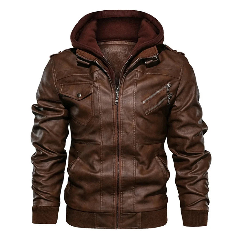 Havoc Hooded Leather Jacket - Axel Ross