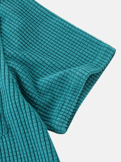 Jackson Waffle Knit Shirt - Axel Ross