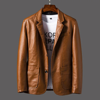 Maverick Leather Blazer - Axel Ross