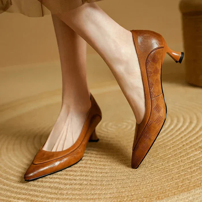 Amara Genuine Leather Heels