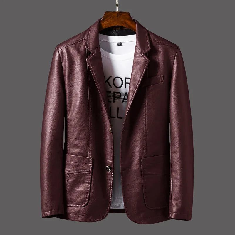 Maverick Leather Blazer - Axel Ross