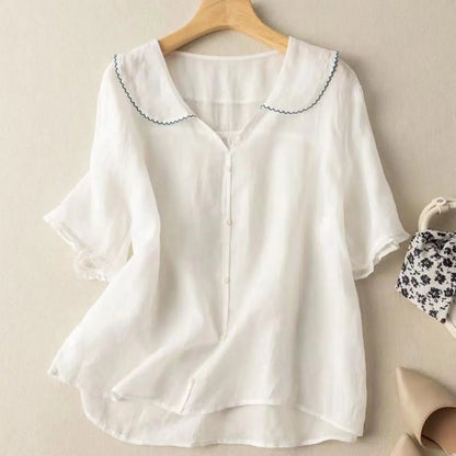 Madeline's Linen Blouse - Axel Ross