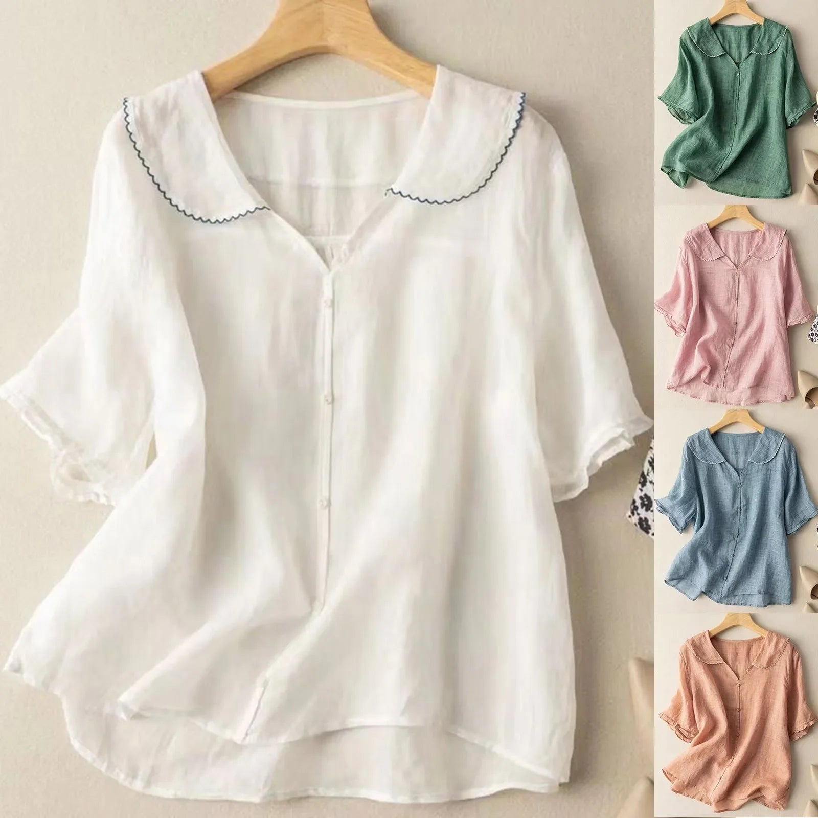 Madeline's Linen Blouse - Axel Ross