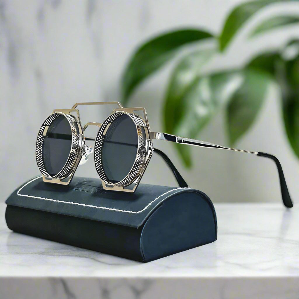"Zeus" Metal Steampunk Sunglasses - Axel Ross