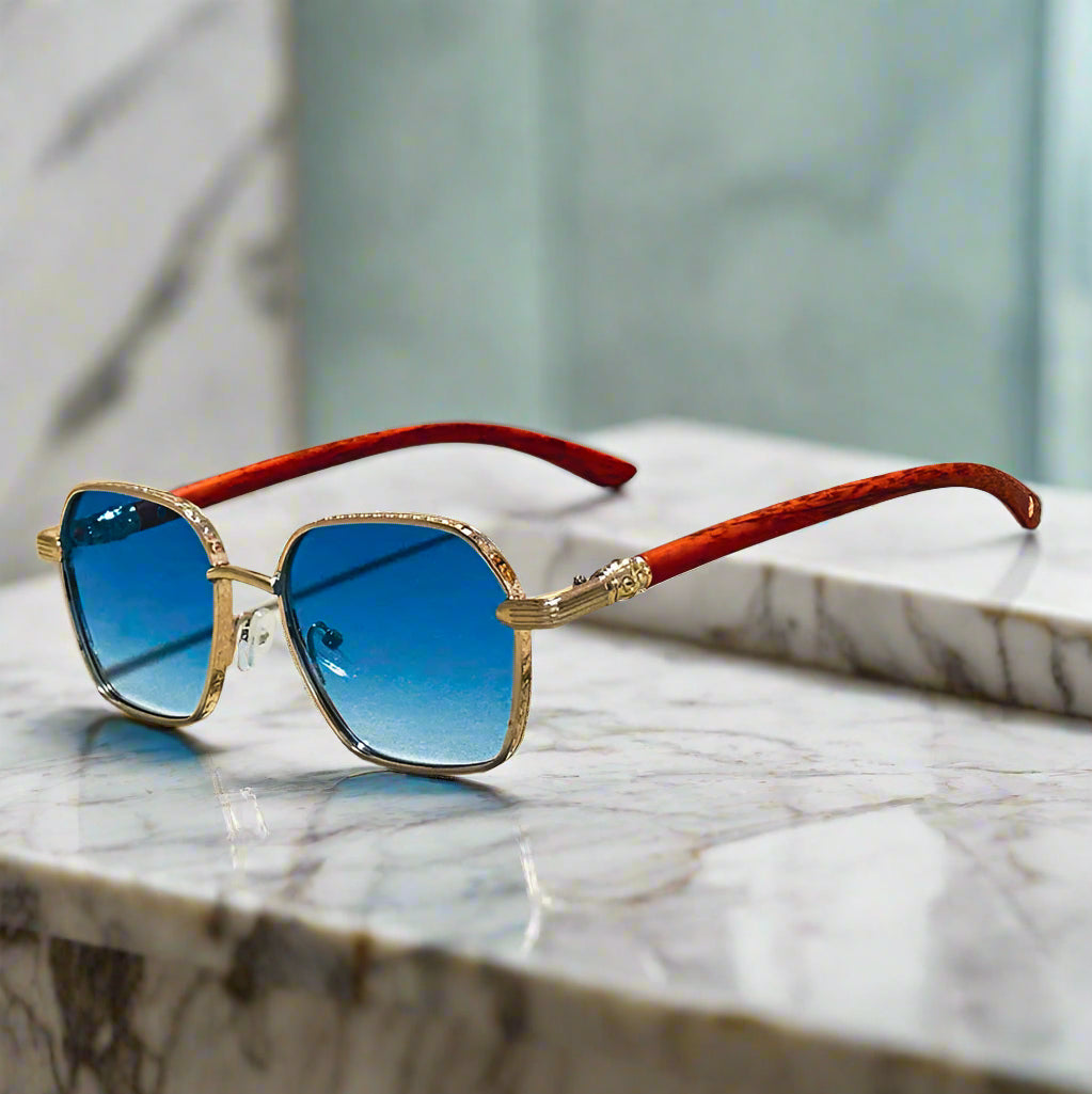 Aeris™ Retro Wooden Sunglasses - Axel Ross