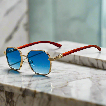 Aeris™ Retro Wooden Sunglasses - Axel Ross