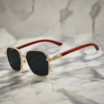 Aeris™ Retro Wooden Sunglasses - Axel Ross
