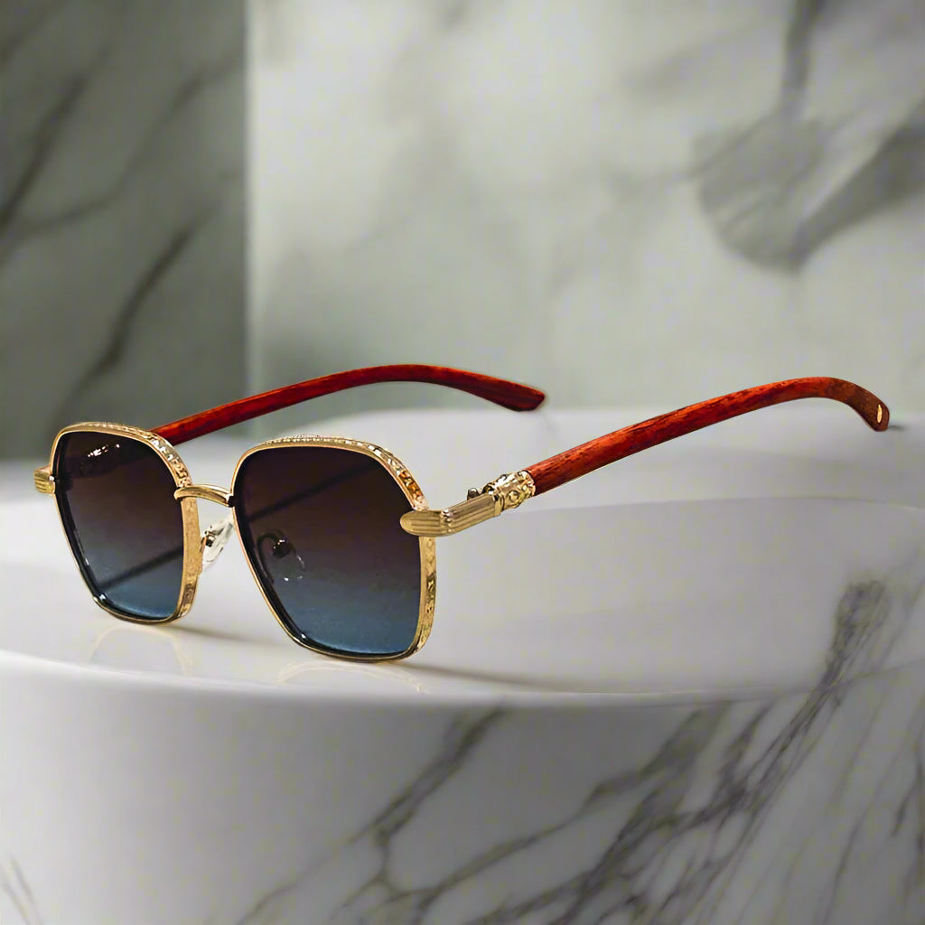 Aeris™ Retro Wooden Sunglasses - Axel Ross