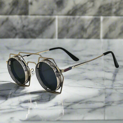 "Zeus" Metal Steampunk Sunglasses - Axel Ross