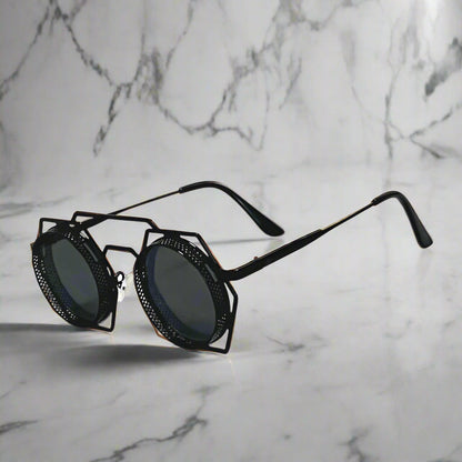"Zeus" Metal Steampunk Sunglasses - Axel Ross