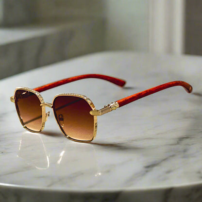 Aeris™ Retro Wooden Sunglasses - Axel Ross