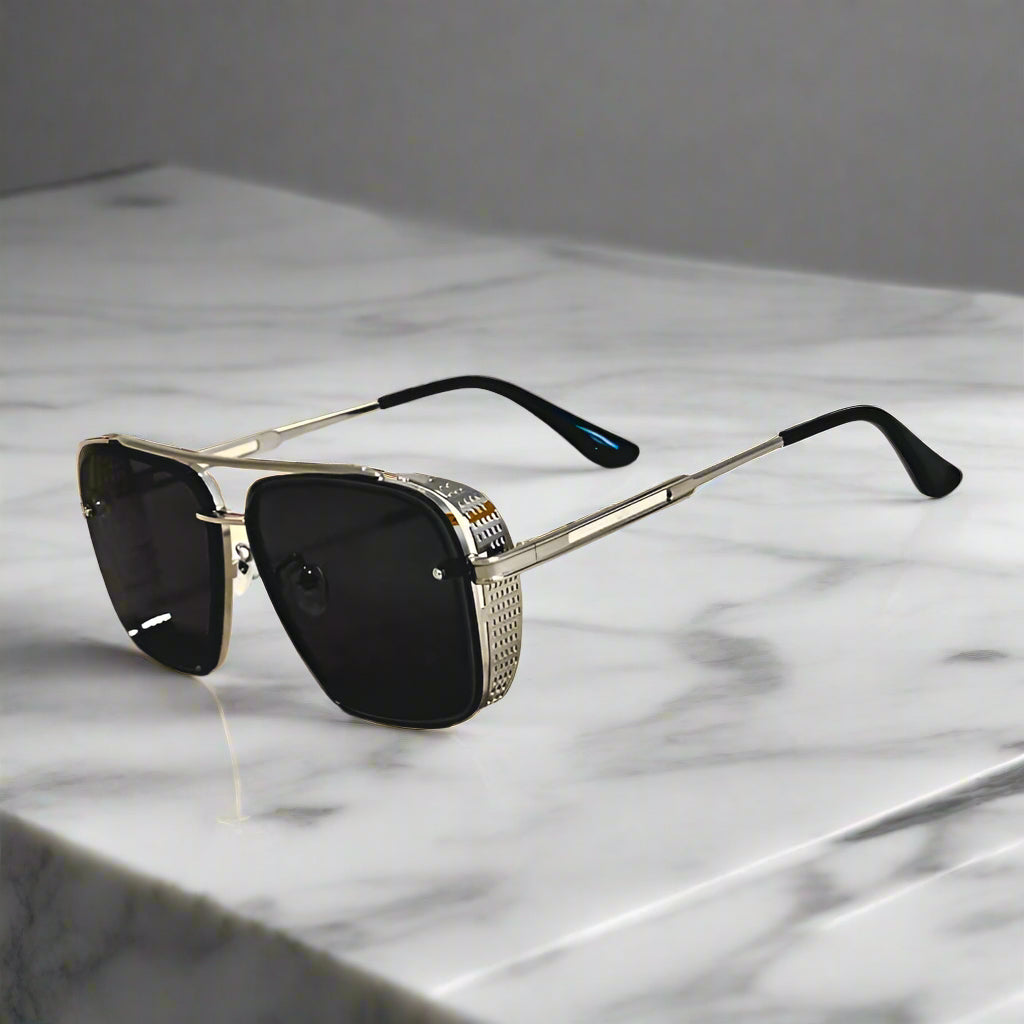 Alessio™ Metal Steampunk Sunglasses - Axel Ross