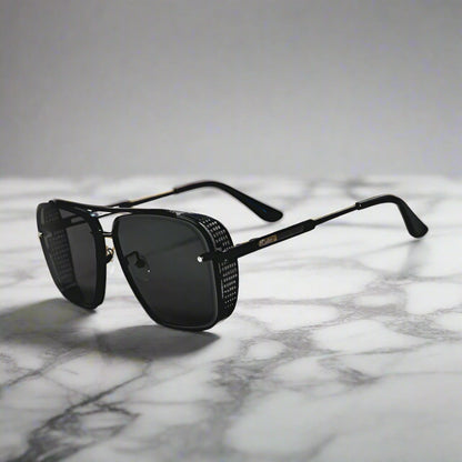 Alessio™ Metal Steampunk Sunglasses - Axel Ross