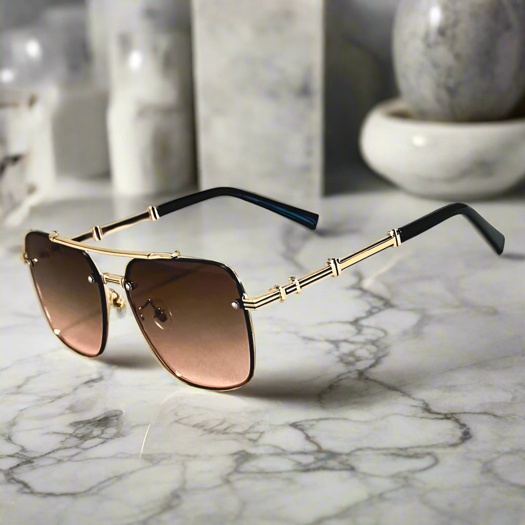 Antonio De Luca™ Rimless Sunglasses - Axel Ross